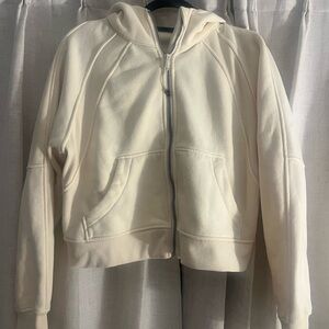 Cream Lululemon Scuba Full Zip